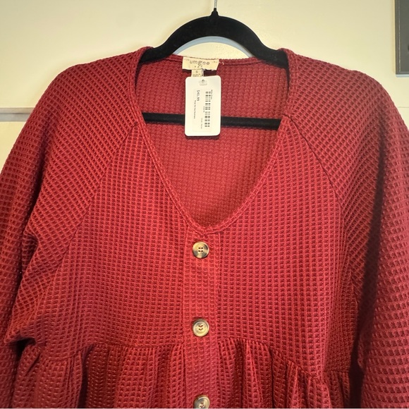 Umgee Junior’s Merlot Miller Dress New with tags! - Picture 2 of 4